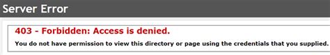 forbidden access to smart card login|Access forbbiden error 403, access denied with smartcard .